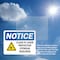 Signmission Radiation & Laser Sign, 7 in H x 10 in W, Plastic, Rectangle OS-2PACK-NS-P-710-L-10604 - alternate 2